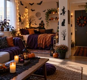 how to decorate a small apartment for halloween