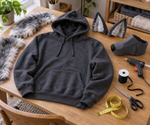 how to make a werewolf costume with a hoodie