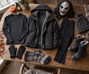 how to make a costume warm enough for cold weather trick or treating