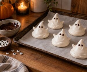 how to make meringue ghost cookies