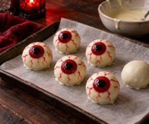 how to make eyeball cake balls