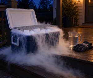 how to make a fog chiller from a cooler