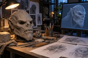 how practical effects differ from cgi in horror