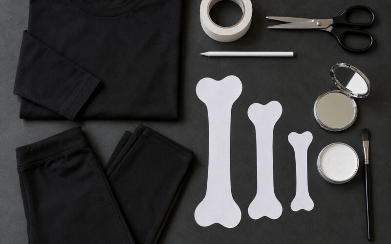 How to Make a Skeleton Costume with White Tape (2026)