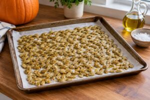 how to roast pumpkin seeds so they come out crispy