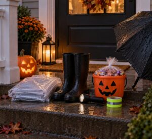 how to trick or treat in the rain
