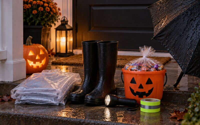 How to Trick or Treat in the Rain (2026): Safe Family Tips