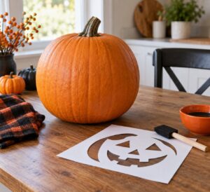how to make a pumpkin stencil at home
