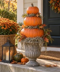 how to make a pumpkin topiary for your porch