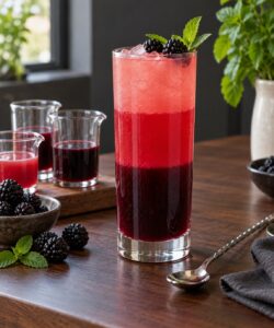 how to make a layered halloween drink that looks bloody