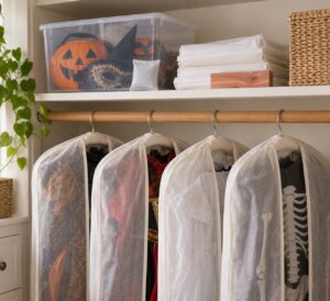 how to store halloween costumes so they do not get moldy