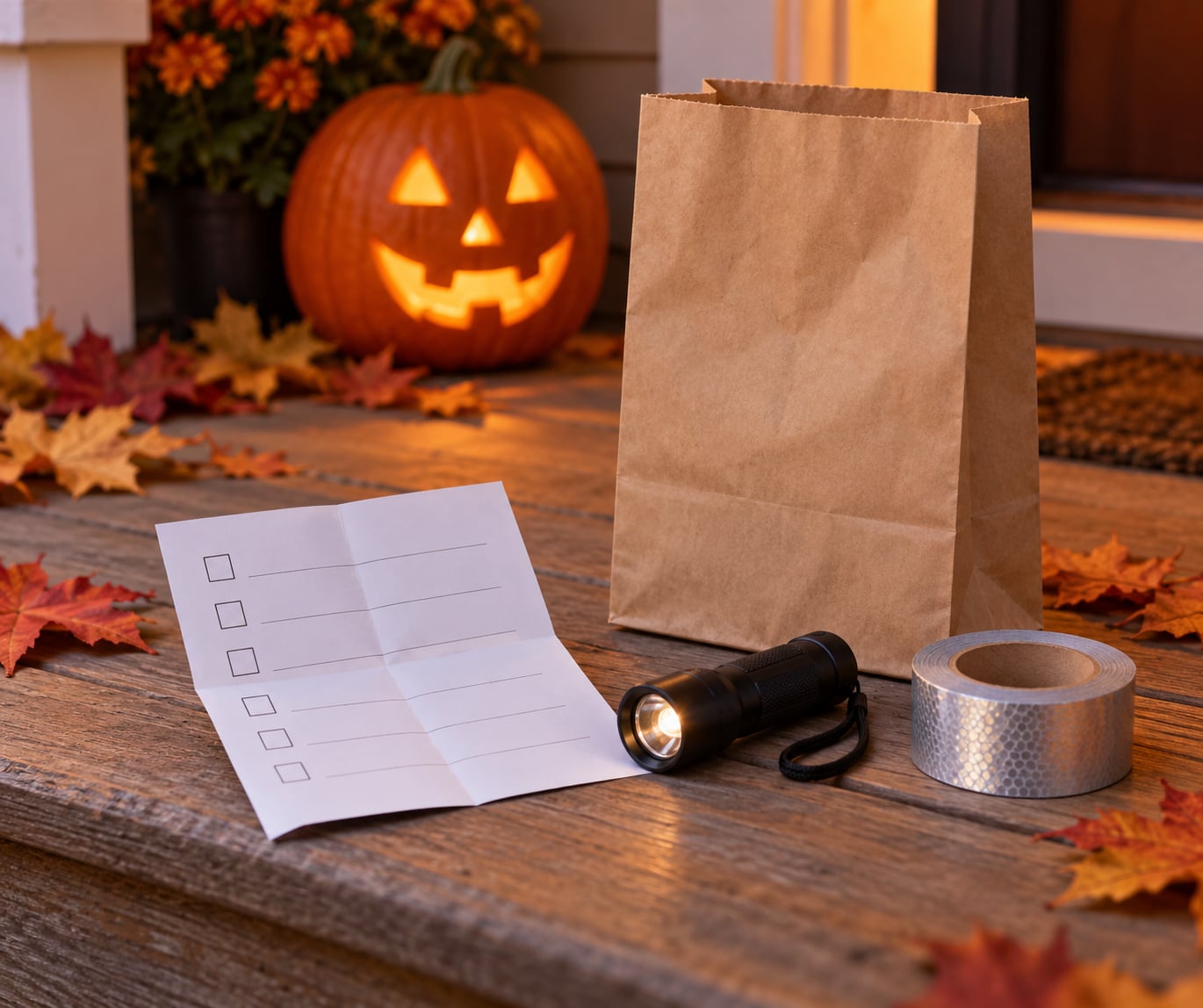 how to keep kids safe while trick or treating