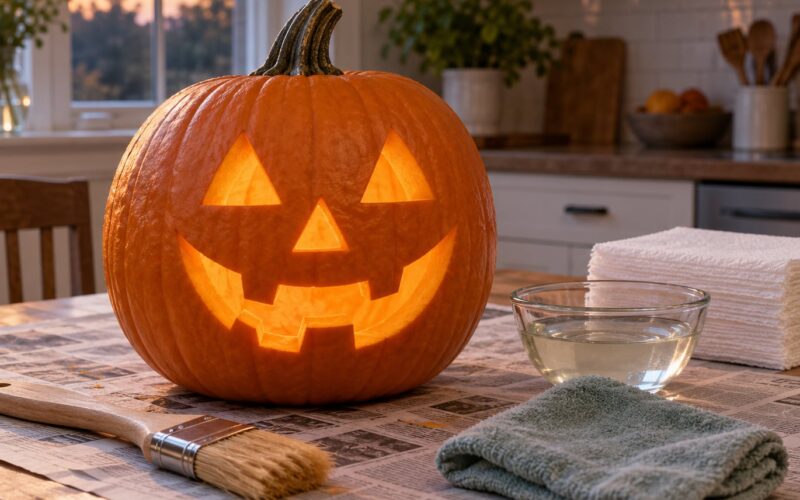 How to Keep a Carved Pumpkin From Rotting Without Bleach (2026)