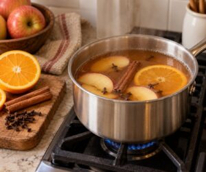 how to make mulled cider on the stove