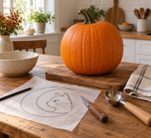 how to make a pumpkin carving design of your own