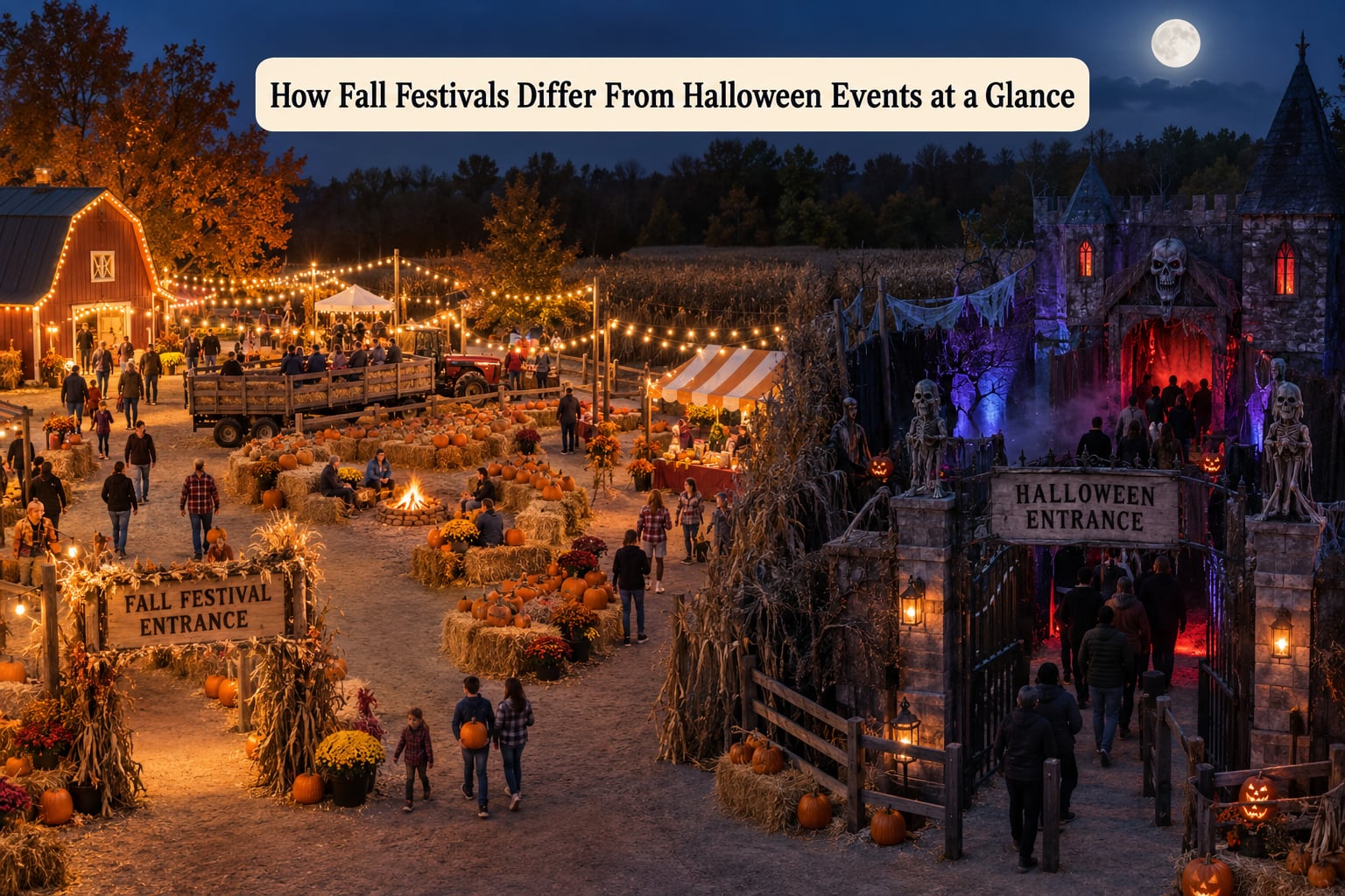 How Fall Festivals Differ From Halloween Events at a Glance