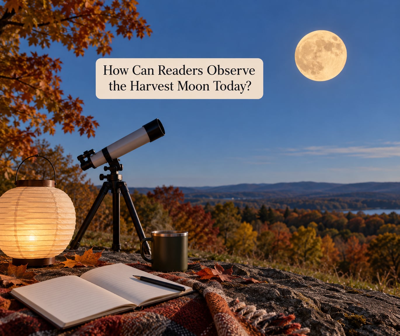 How Can Readers Observe the Harvest Moon Today?
