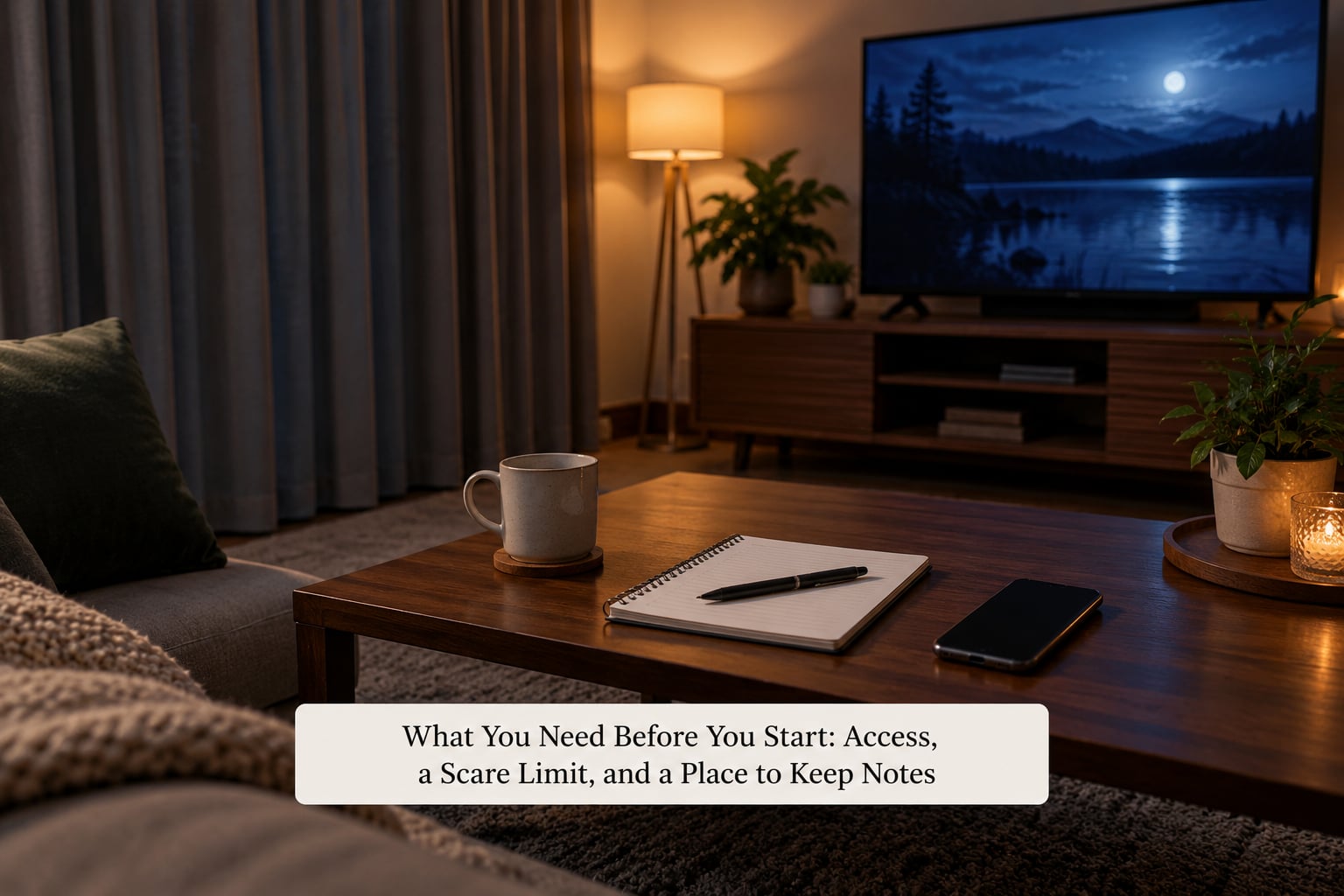 What You Need Before You Start: Access, a Scare Limit, and a Place to Keep Notes