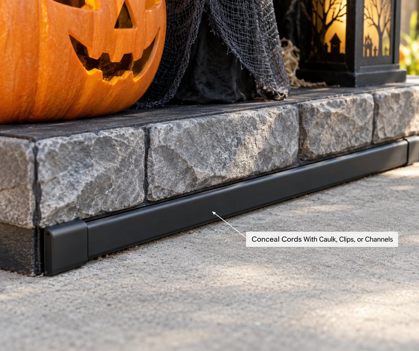Conceal Cords With Caulk, Clips, or Channels