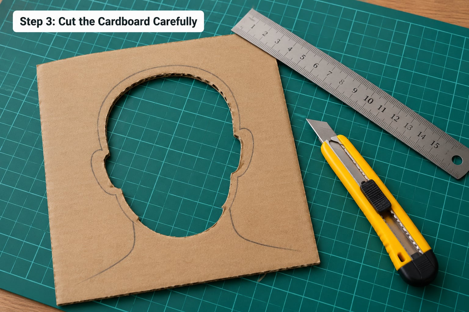 Step 3: Cut the Cardboard Carefully