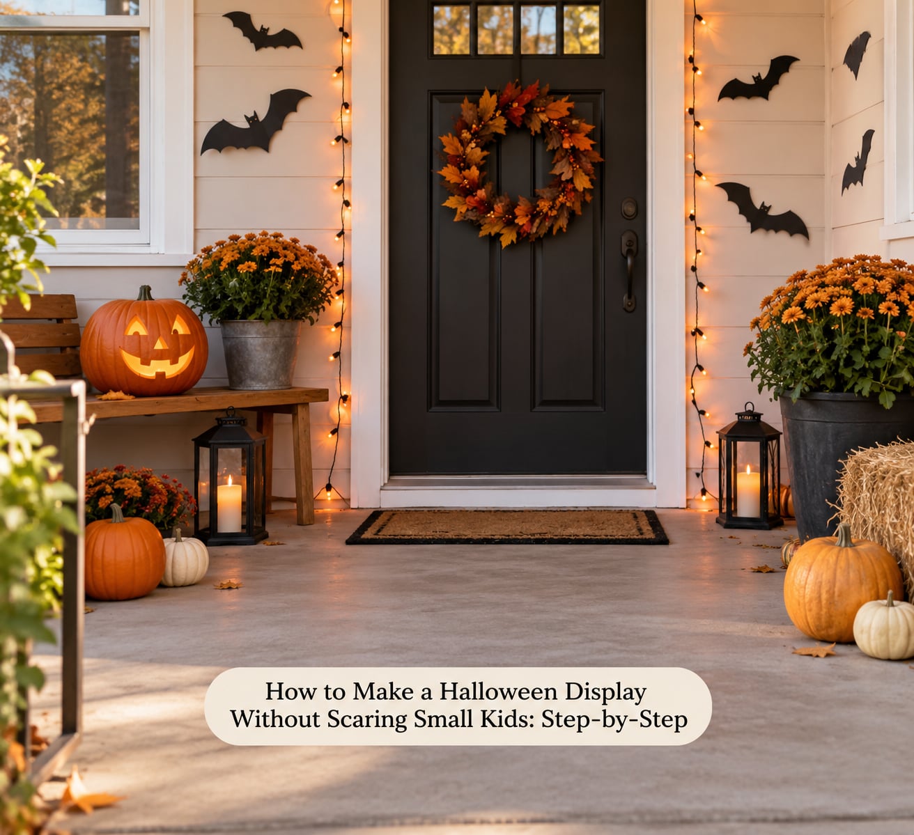 How to Make a Halloween Display Without Scaring Small Kids: Step-by-Step