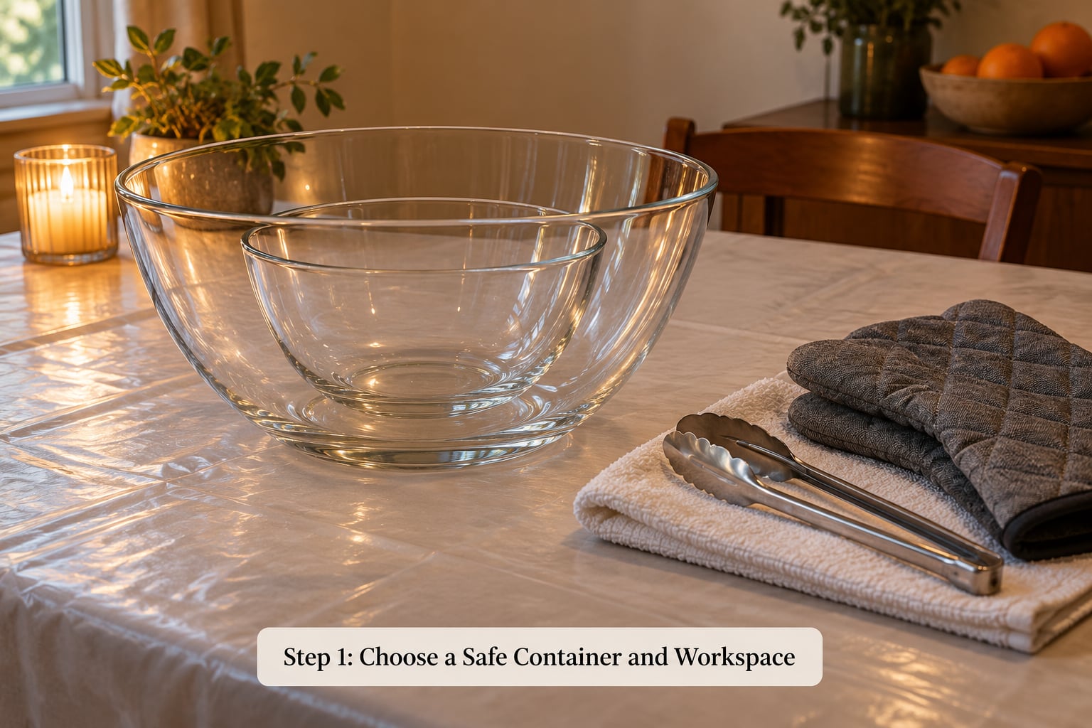 Step 1: Choose a Safe Container and Workspace