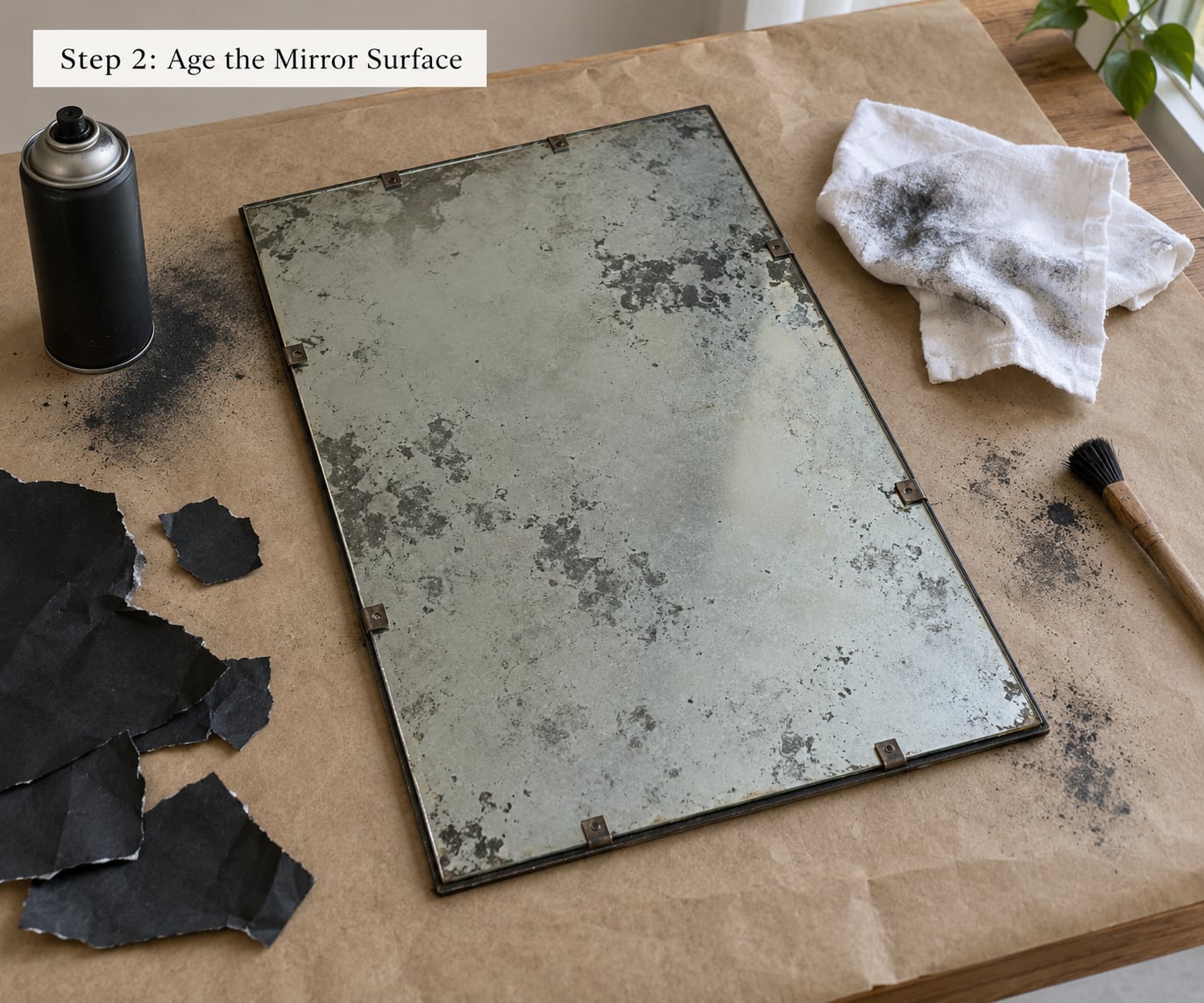 Step 2: Age the Mirror Surface