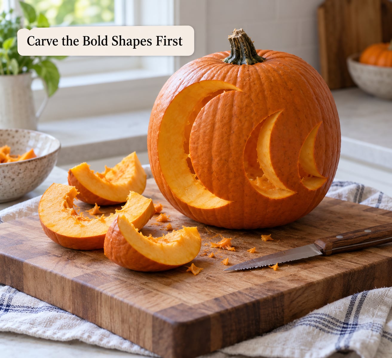 Carve the Bold Shapes First