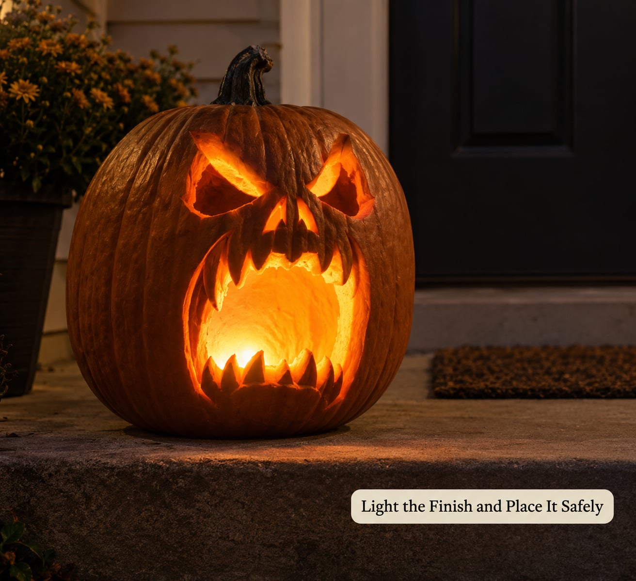 Light the Finish and Place It Safely