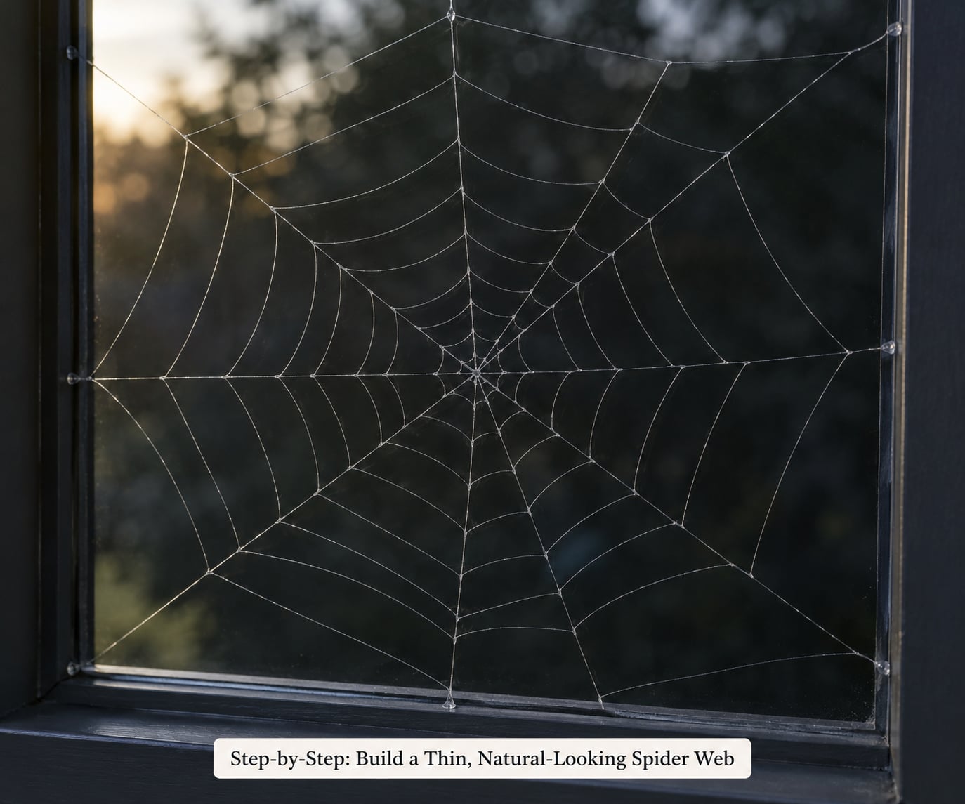 Step-by-Step: Build a Thin, Natural-Looking Spider Web