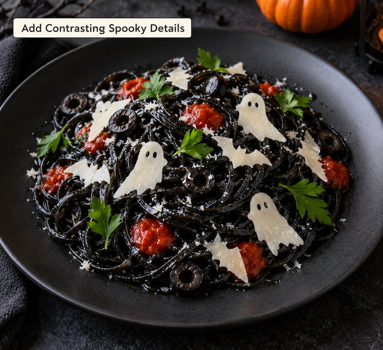 Add Contrasting Spooky Details