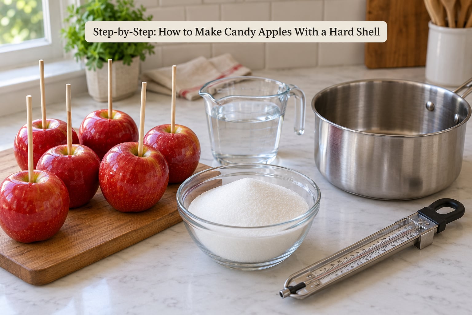 Step-by-Step: How to Make Candy Apples With a Hard Shell