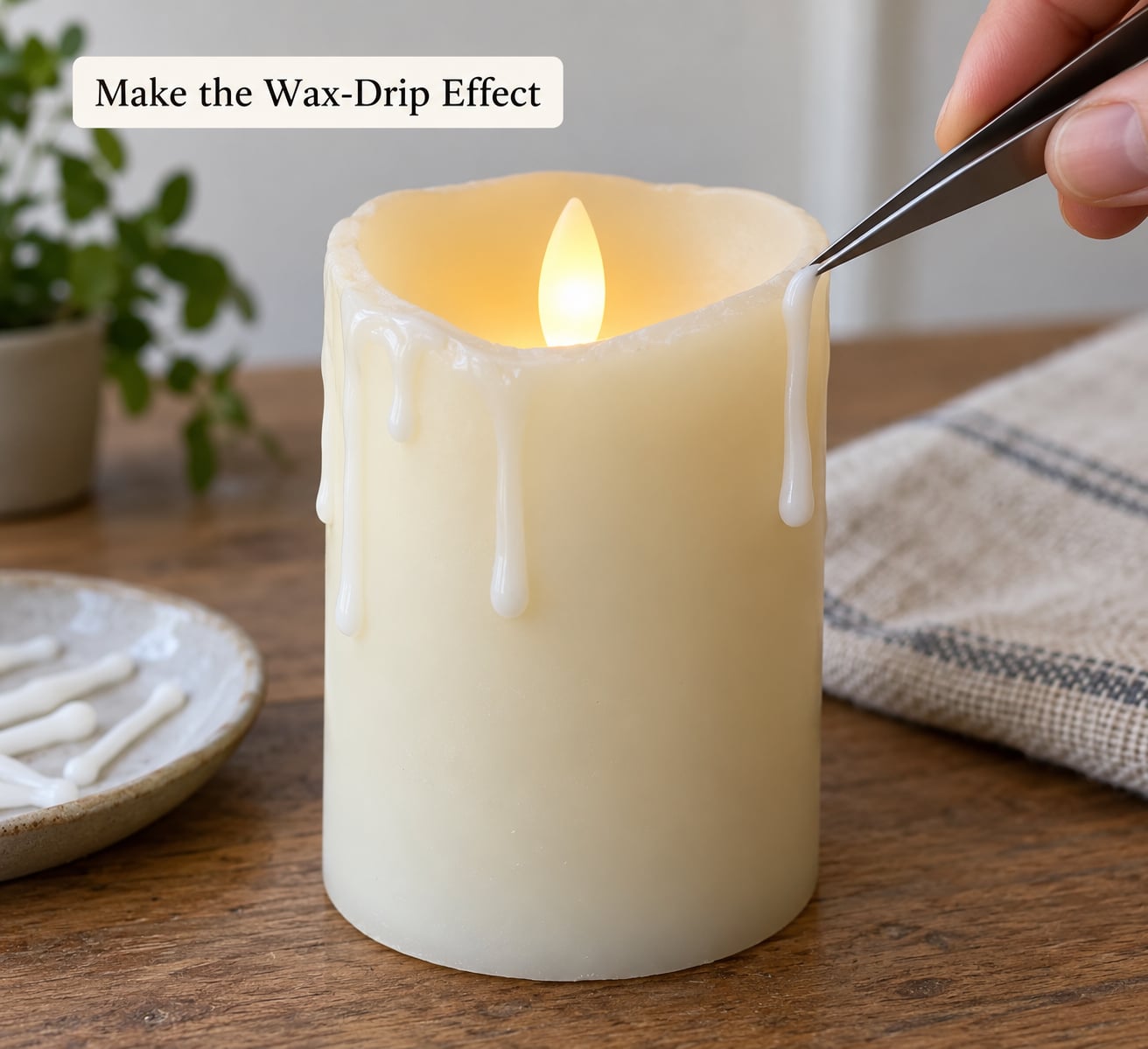 Make the Wax-Drip Effect
