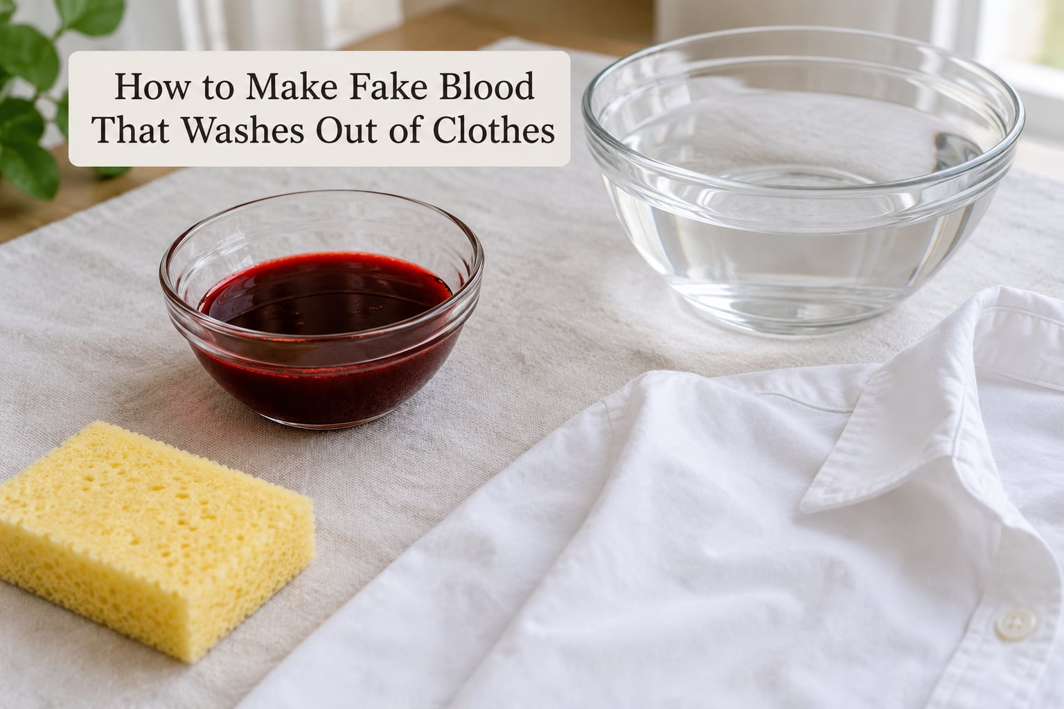 How to Make Fake Blood That Washes Out of Clothes