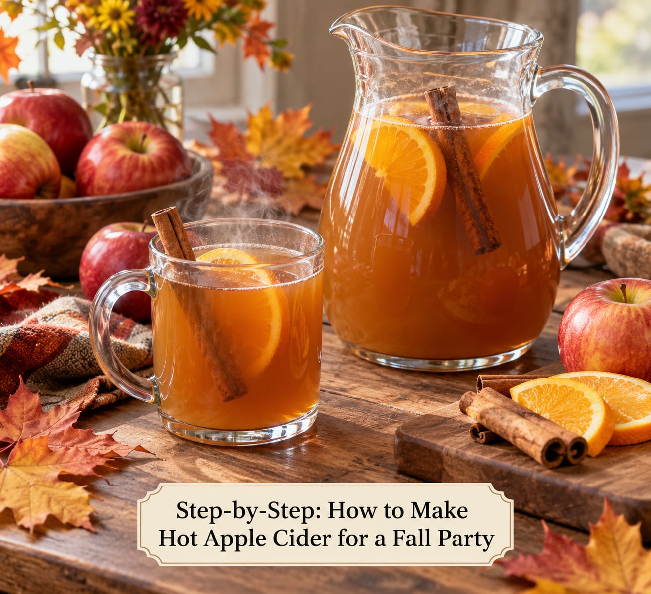 Step-by-Step: How to Make Hot Apple Cider for a Fall Party
