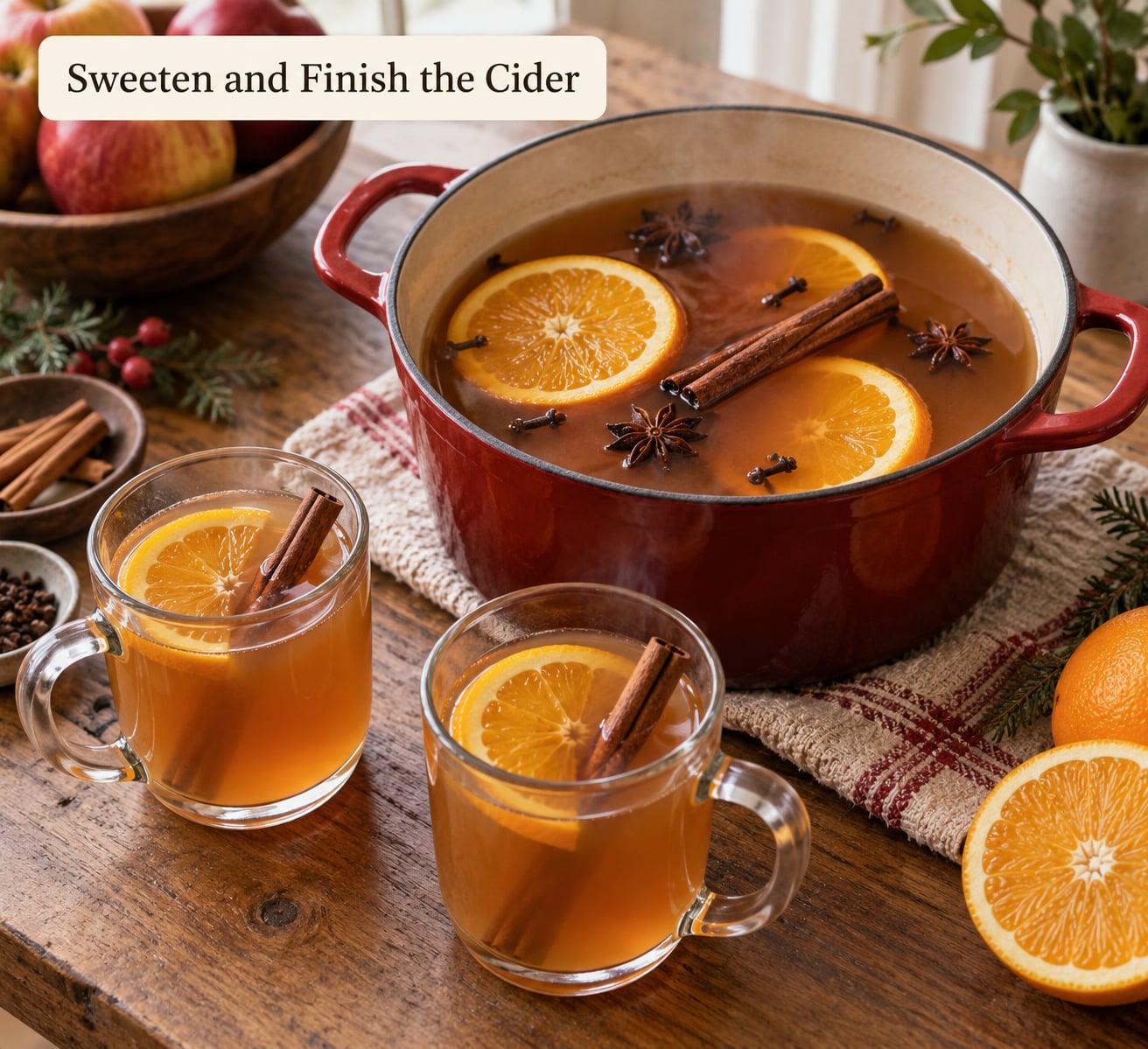 Sweeten and Finish the Cider