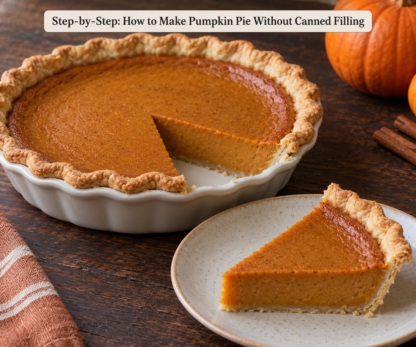Step-by-Step: How to Make Pumpkin Pie Without Canned Filling