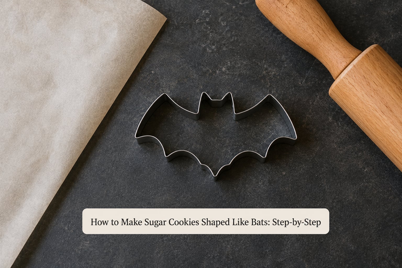How to Make Sugar Cookies Shaped Like Bats: Step-by-Step