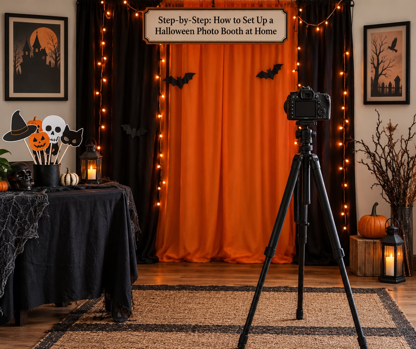 Step-by-Step: How to Set Up a Halloween Photo Booth at Home