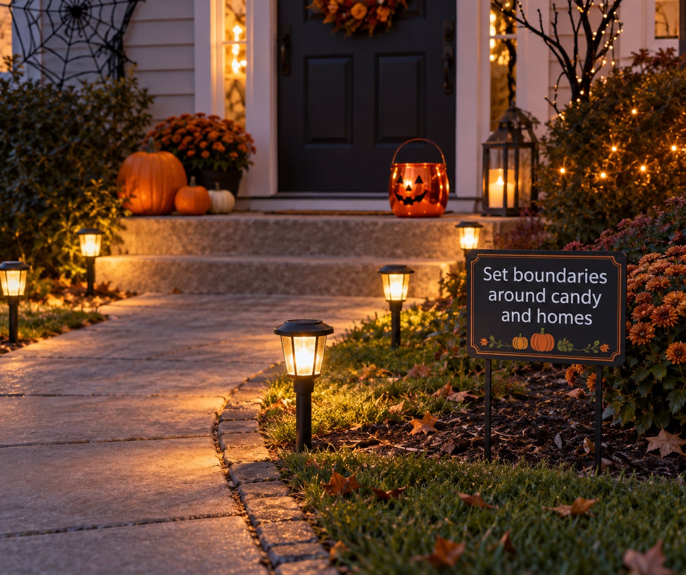 Set boundaries around candy and homes