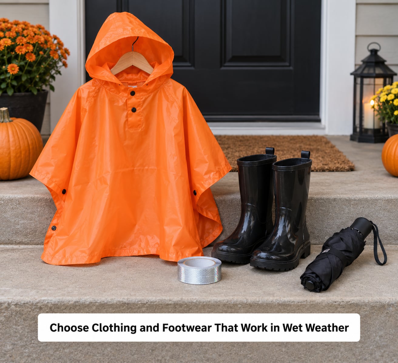 Choose Clothing and Footwear That Work in Wet Weather
