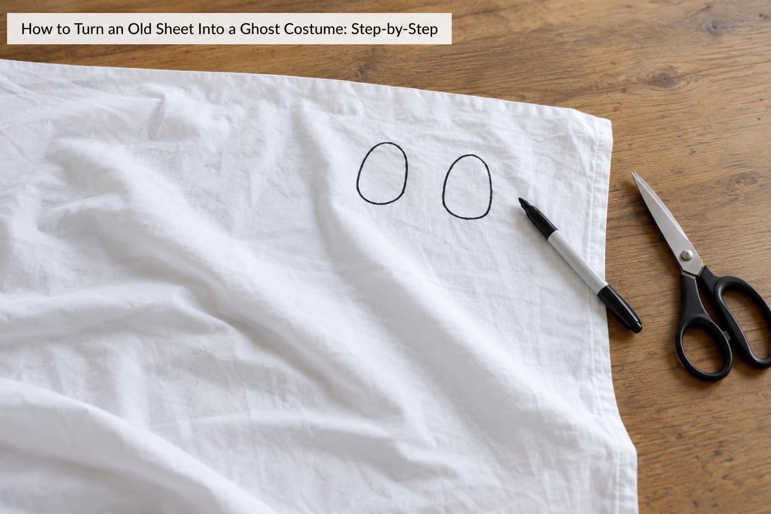 How to Turn an Old Sheet Into a Ghost Costume: Step-by-Step