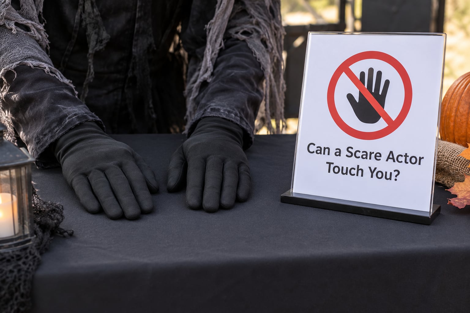 Can a Scare Actor Touch You?